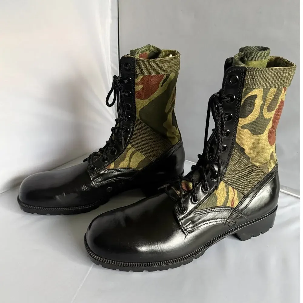 Vintage Camo Jungle GI Style Boots Mens Sz 11W Never worn